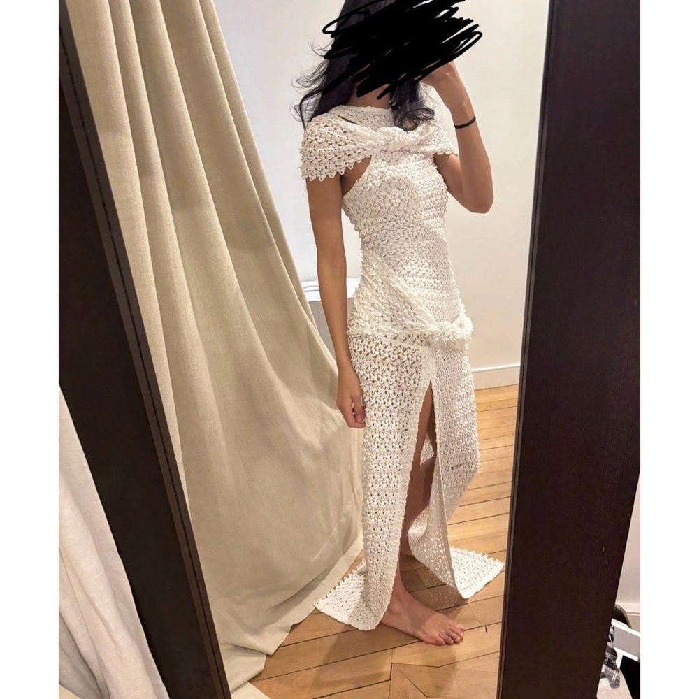 Missoni White Crochet Maxi Dress